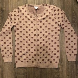 Brown and bronze cardigan